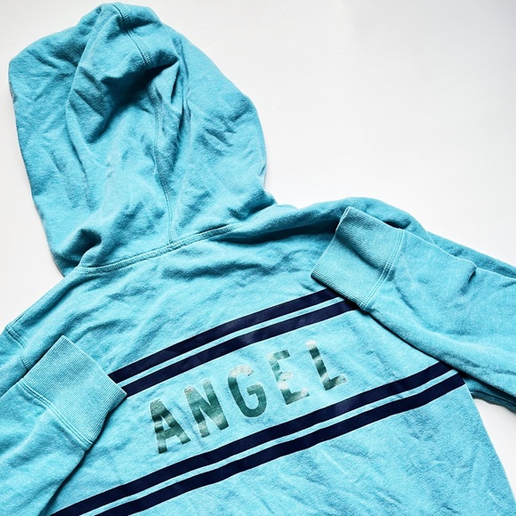 🩷VICTORIA SECRET ANGEL LOGO ZIP UP HOODIE SWEATSHIRT SIZE MEDIUM ANGEL WINGS - Picture 2 of 16